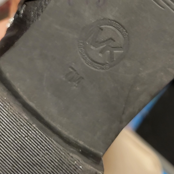 Michael Kors Luxe OTK Fitted Black Leather and Neoprene Boots - Picture 6 of 6